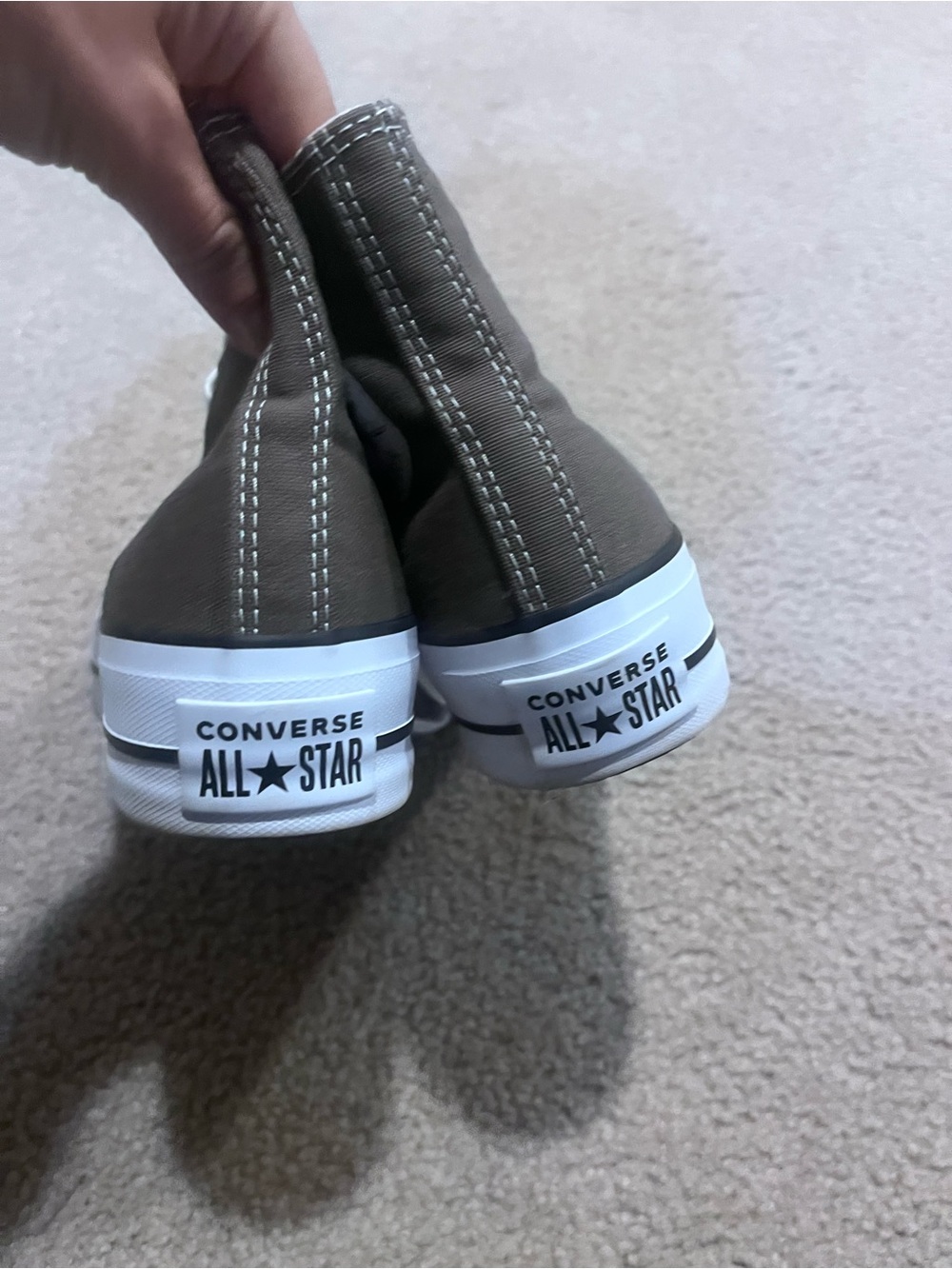 Converse women’s platform Chuck Taylor All Star High Top Sneakers size 7 - Picture 3 of 5